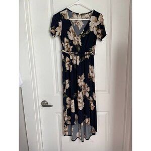 PinkBlush Navy Blue Floral Maternity Dress